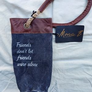 Friends Don't Let Friends Mona B. Wine Bag